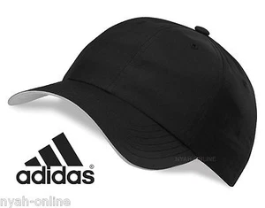 NEU adidas BASEBALLKAPPE *SCHWARZ* EINFACHE LEISTUNG GOLF UNISEX PASSFORM SPITZENMÜTZE - Bild 1 von 6