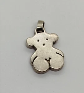 Vintage Sterling Silver 925 Tous Teddy Bear Pendant 8.3g 38.4mm - Picture 1 of 13