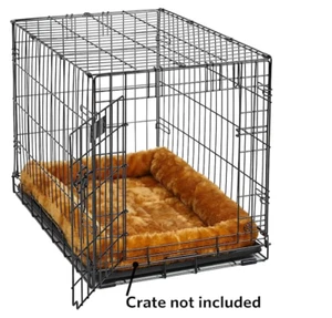 Quiet Time Brown Pet Bed 17 L X 12 W SMALL Fits Most 18" long Crates or Carriers - Picture 1 of 5