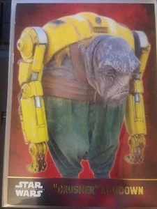 2015 Topps Star Wars The Force Awakens #34 "Crusher" Roodown Oro 052/100 - Imagen 1 de 1