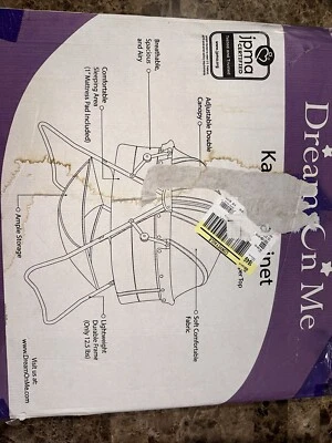 Dream On Me Karley Cuna Ligera Portátil Plegable Rápido Gris Frío Foto 1 de 4