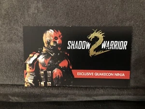 Shadow Warrior 2 PC Exclusive Quakecon Ninja Code - Picture 1 of 2