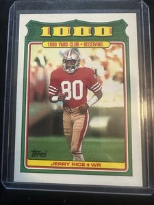 1988 Topps Jerry Rice 1000 Yard Club #4 49ers - Picture 1 of 1