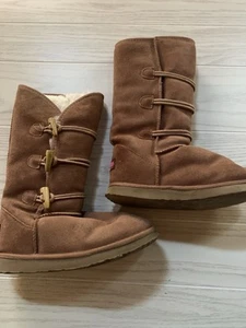 Ukala By EMU Australia Womens 5 Suede Brown Boots Wool Lining - Picture 1 of 18