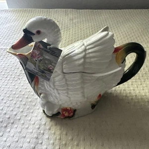 ECKE RUBIN SCHWAN UND LOTUS SCHWAN TEEKANNE Landhaus Kernland NEU - Bild 1 von 6