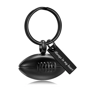 Cremation Football Urn Keychain for Ashes Memorial Ashes Keepsake Cremation J... - Picture 1 of 7