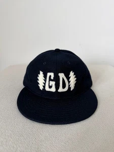 Sombrero de lana Ebbets Field Flannels Grateful Dead doble perno - Azul marino - NUEVO - Imagen 1 de 7