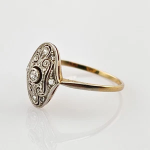 Antiker Jugendstilring mit Diamantbesatz - Bild 1 von 3