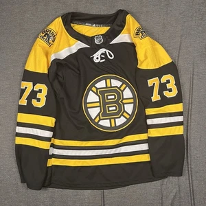 NWOT Boston Bruins Adidas Charlie McAvoy #73 Authentic NHL Jersey Size 46 Black - Picture 1 of 13