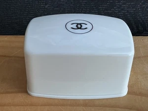 Rare Vintage Chanel 1980’s? Plastic Soap Dish & Case w Unused Sealed Bar of Soap - Picture 1 of 23