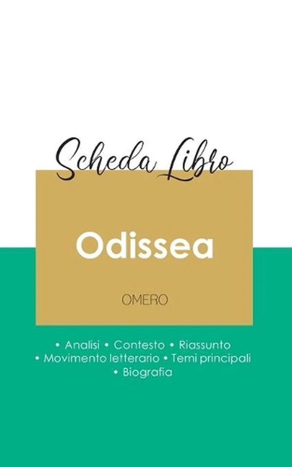 Scheda libro Odissea di Omero (analisi letteraria di riferimento e riassunto com - Image 1 of 1