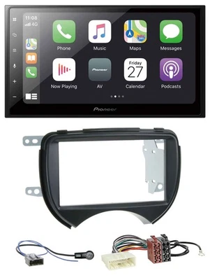 Pioneer MP3 Bluetooth DAB 2DIN USB Autoradio für Nissan Micra 10-13 schwarz - Bild 1 von 4