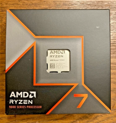 NEW IN BOX AMD Ryzen 7 9700X 8-Core 3.8GHz AM5 16-Thread Zen 5 Granite Unlocked - Image 1 of 3