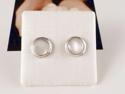Ohrringe Ohrstecker 925 Sterling Silber Muschel Perlmutt Neu - Bild 1 von 4