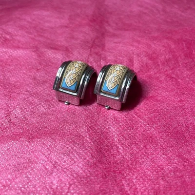 HERMES Enamel earrings cloisonné - Image 1 of 4