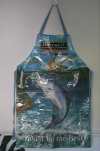 John West Alaska Lachs Vintage PVC beschichtete Schürze - Neu ohne Etikett - Bild 1 von 6