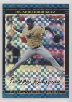 2002 Bowman Chrome Draft Picks & Prospects X-Fractor /150 Ricardo Rodriguez - Image 1 of 2