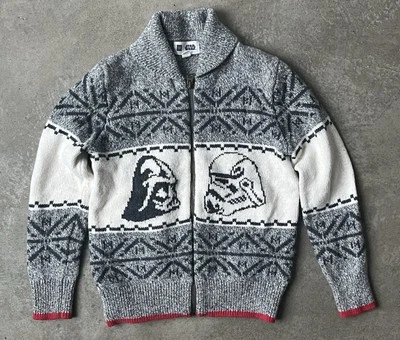 Cárdigan Suéter Niños Gap X Star Wars Darth Vader Stormtrooper Talla 6-7 S Lana Foto 1 de 4