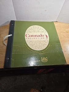 Libro de muestras grande vintage de papel tapiz de tela de vendedor con muestras - Imagen 1 de 13