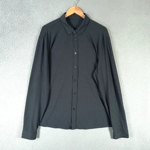 Vuori Mens Button Down Shirt XL Charcoal Gray Long Sleeve Performance Stretch - Picture 1 of 13