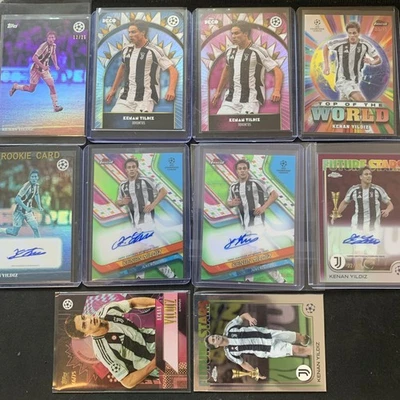 10x Kenan Yildiz AUTO Topps Chrome Finest Deco UCC Juventus Turkiye /25 /49 /75 - Bild 1 von 4
