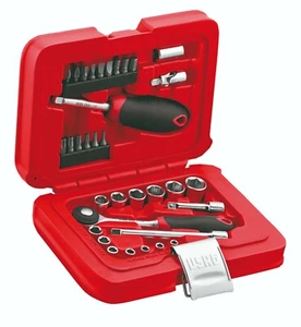 Kit bussole esagonali inserti per avvitatura chricchetto 1/4 - USAG 601 1/4 J34 - Imagen 1 de 3