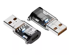 USB A to USB C PD Charging Extension Adapter 120W 10Gbps | Male to Female - Picture 1 of 12