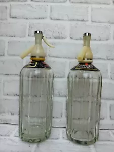 Botella de vidrio Schweppes Soda Water Syfon Retro X2 - Imagen 1 de 8