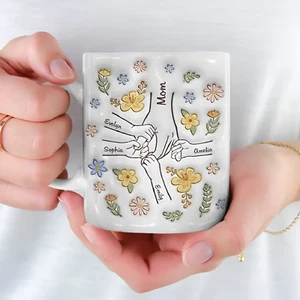 Family 3D Inflated Effect Printed Mug - Gift For Mom, Grandma, Mother's Day - Picture 1 of 4