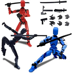 T13 Action Figure Set, 3D Printed Multi-Jointed Movable Robot Dummy Set Lucky... - Picture 1 of 7