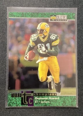 1997 Upper Deck Collector's Choice Desmond Howard Turf Champions #TC22 Packers - Image 1 of 2