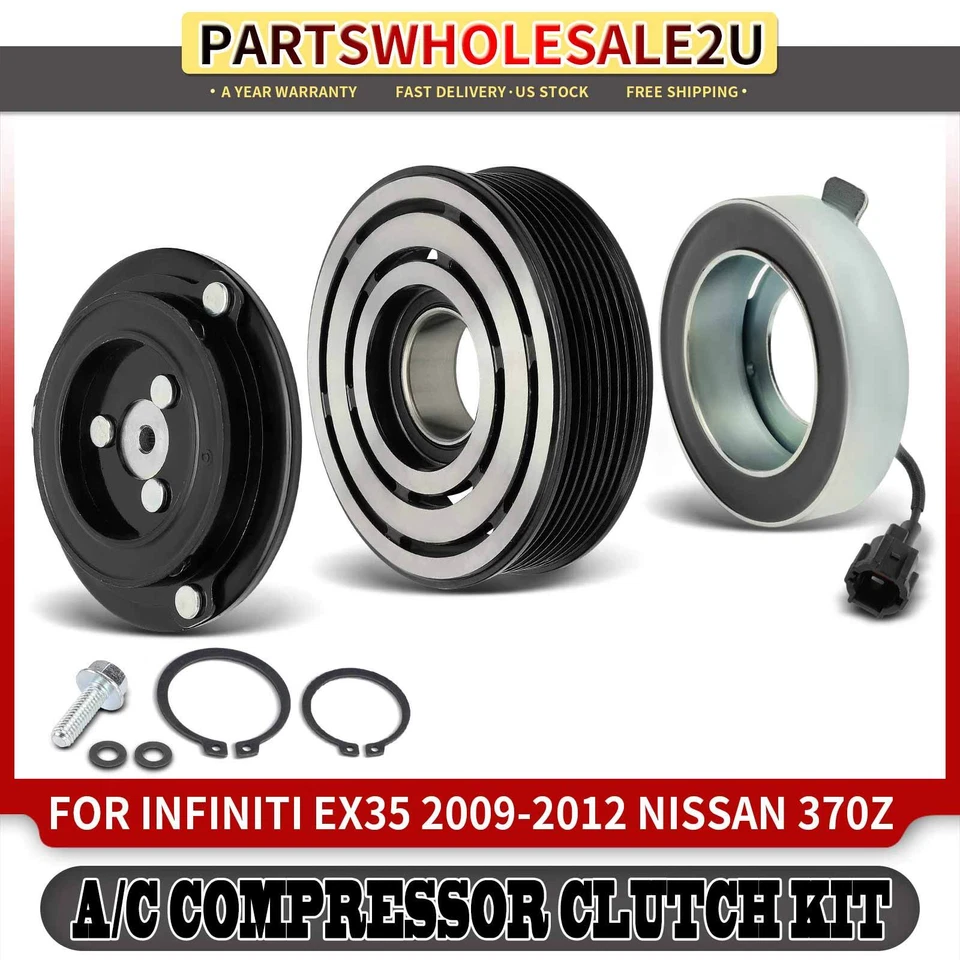 Kit embrague compresor aire acondicionado para INFINITI EX35 EX37 FX35 FX37 G37 Nissan 370Z Foto 1 de 4