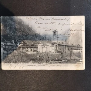 CURZONERA TORINO PANORAMA VERSO RONCO VIAGGIATA 1906 FP #904 - Imagen 1 de 2