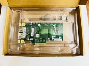 Supermicro AOC-SG-I2 Dual Port 2x 1GbE Ethernet LAN PCIe Addon Intel 82575EB - Photo 1/4