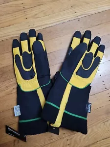 JOHN DEER Deerskin Leather Ski Gloves Men Thinsulate Insulation 150 Gram XL - Picture 1 of 6