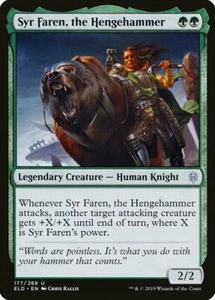 4 Syr Faren, the Hengehammer 4x x4 - NM - Throne of Eldraine - SPARROW MAGIC - Picture 1 of 1