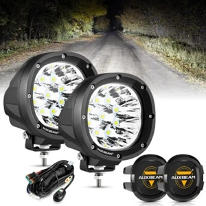 AUXBEAM 4"inch Inch LED Lights Spot Pods Driving Work Lamp & Black Cover Shield - Imagen 1 de 12