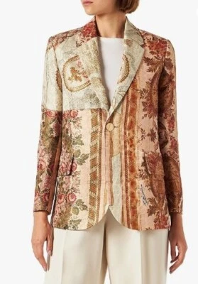Blazer Just Cavalli floral jacquard hecho en Italia, forrado, precio de venta sugerido por el fabricante 2000 GBP Foto 1 de 4
