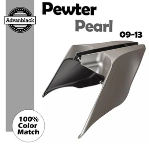 Cubierta lateral extendida Advanblack Pewter Pearl para Harley Touring 09-13 - Imagen 1 de 8