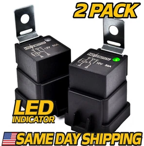 (2 paquetes) Relé AM123716 para John Deere Hella - con indicador LED y actualización 50A - Imagen 1 de 7