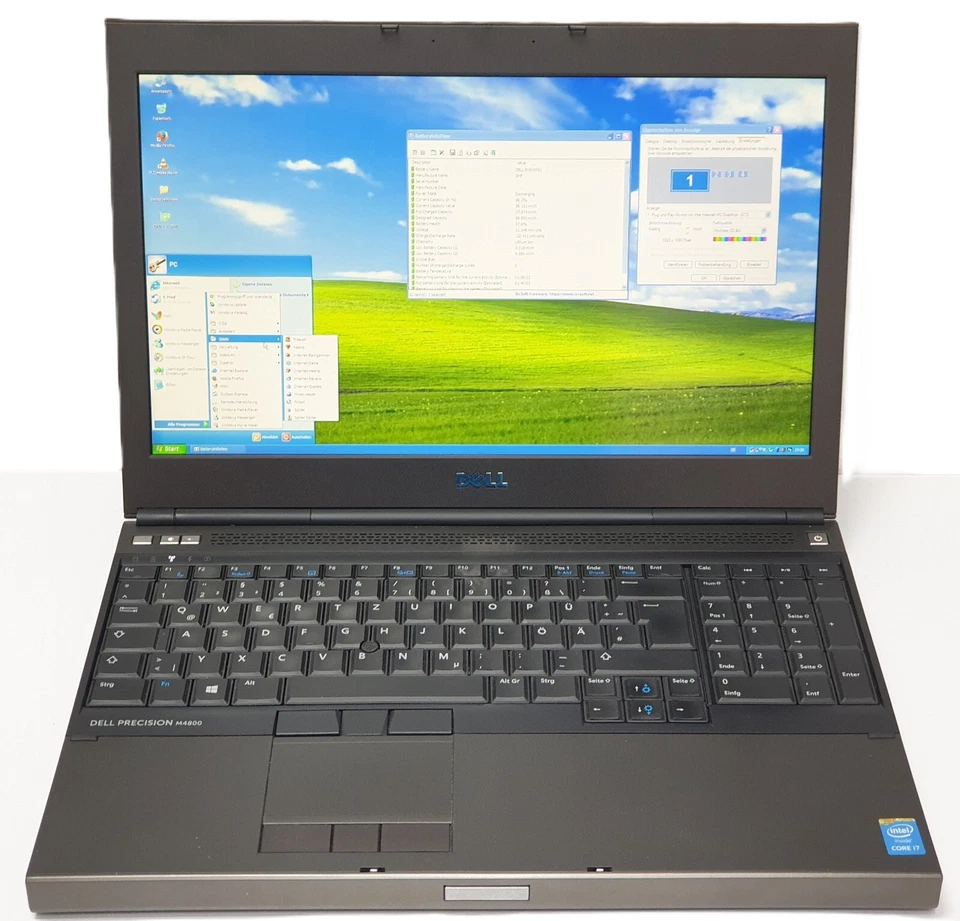 DELL PRECISION M4800 Windows XP Gamer i7 4GB 1TB Laptop R9 M200X 15,6" HDMI DP - Bild 1 von 4