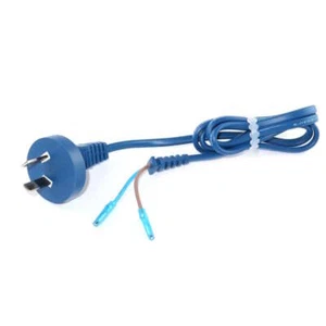 AU Australien Typ-I Netzkabel mit Zugentlastung und 2,8mm Flachstecker, 1m, blau - Bild 1 von 1