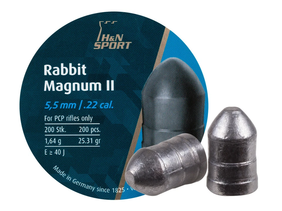 H&N Rabbit Magnum II Air Gun Pellets .22 cal.