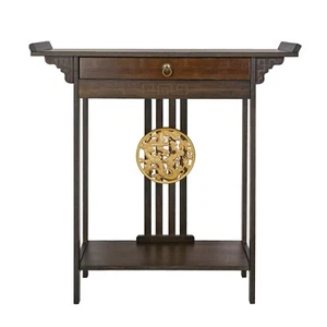Vintage Rustic Console Table Hall Console Table With Drawer AU STOCK - Picture 1 of 6