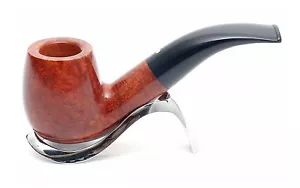 Pipa Savinelli Punto Oro Gold 616 KS 6mm Billiard curva liscia Hand Cut Italy - Imagen 1 de 4