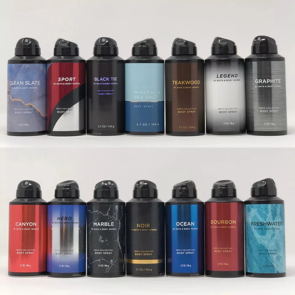 Bath and& Body Works COLECCIÓN HOMBRE SPRAY CORPORAL 3.7 OZ ELIGE TU AROMA NUEVO Foto 1 de 4