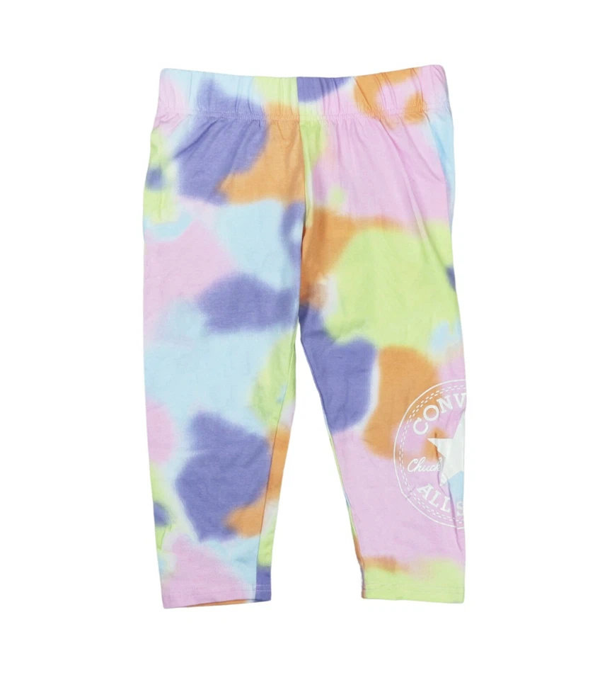 Leggings Converse Big Girls L/16" Entrepierna Capri Longitud Pastel Nuevos con Etiquetas Multicolor Foto 1 de 1