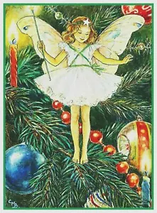 The Christmas Tree Fairy By Cicely Mary Barker Counted Cross Stitch Pattern - Picture 1 of 4
