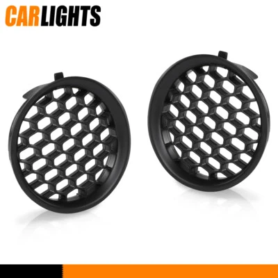 BLACK FOG LIGHT COVER GRILLES FIT FOR 2008-2014 SUBARU IMPREZA LEFT & RIGHT - Image 1 of 4