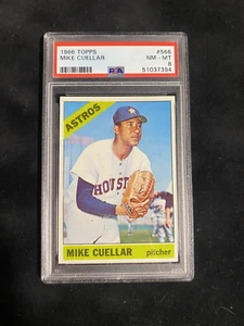1966 Topps #566 Mike Cuellar PSA 8 NM-MT - Bild 1 von 2
